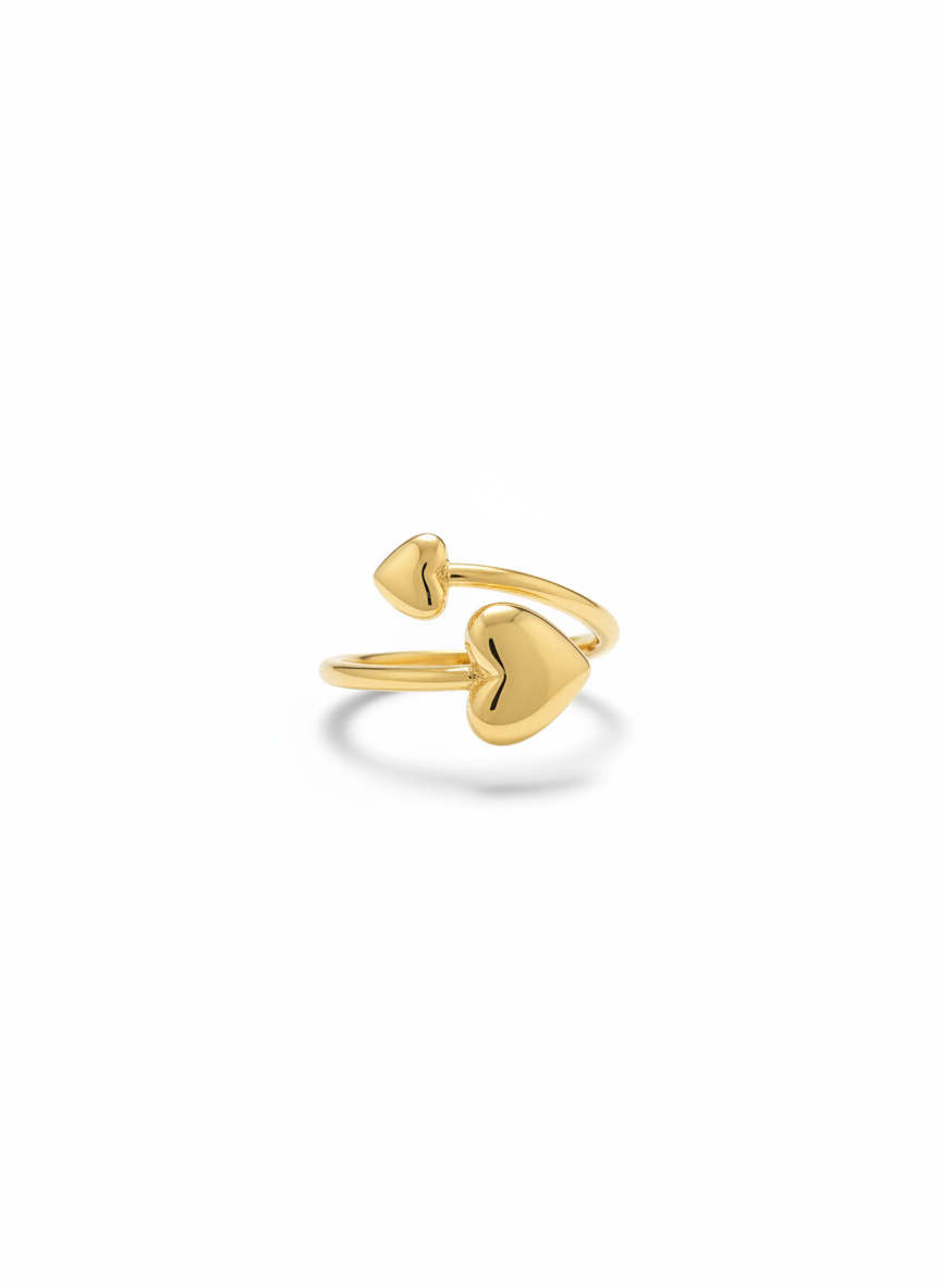 Anillo Corazones (Ajustable)