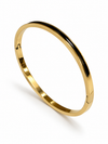 Brazalete Elegancia Onyx Dorado BRAVATA, detalle 1: banda rígida lisa con inserto negro central