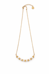 Collar Duna dorado en acero inoxidable con baño de oro 18K (PVD)