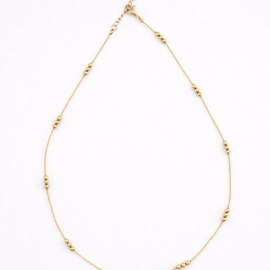 Collar Marula dorado en acero inoxidable con baño de oro 18K (PVD)