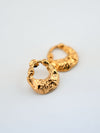 Pendientes Brava dorados en acero inoxidable con baño de oro 18K (PVD)