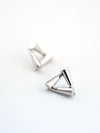 Pendientes Delta en acero inoxidable con baño de oro 18K o plateado (PVD)