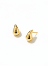 Pendientes tipo gota efecto espejo, disponibles en dorado (modelo Gota Espejo)