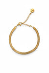 Pulsera Morena dorada en acero inoxidable con baño de oro 18K (PVD)