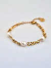Pulsera Solara dorada en acero inoxidable con baño de oro 18K (PVD)
