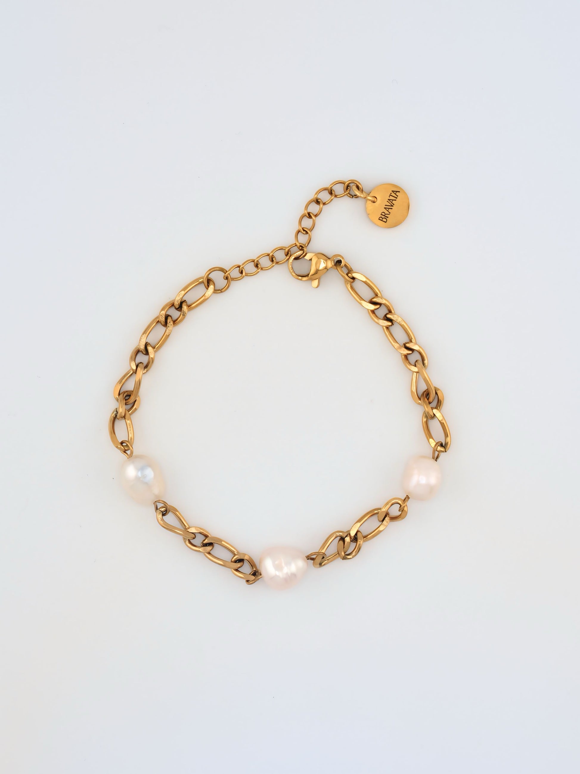 Pulsera Solara dorada en acero inoxidable con baño de oro 18K (PVD)