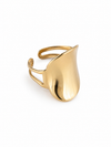 Anillo dorado ajustable de diseño orgánico de BRAVATA
